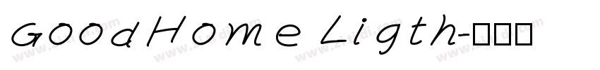 GoodHome Ligth字体转换
